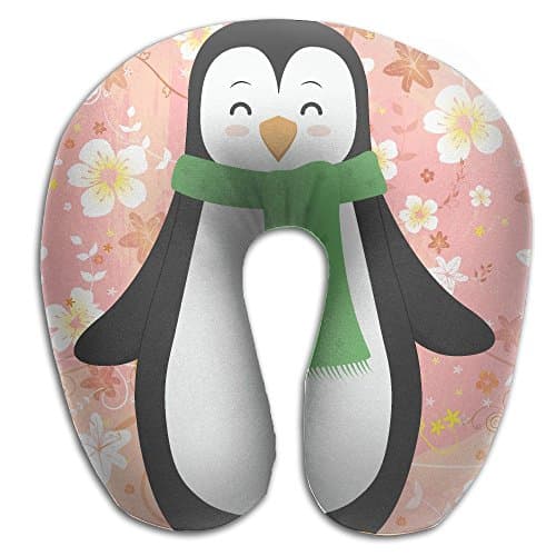 Travel PillowCartoon Penguin Vacuum Insulated Stainless Steel Cup Memory Foam Neck Pillow For Work Break And Relief Neck Pain U Type Pillow