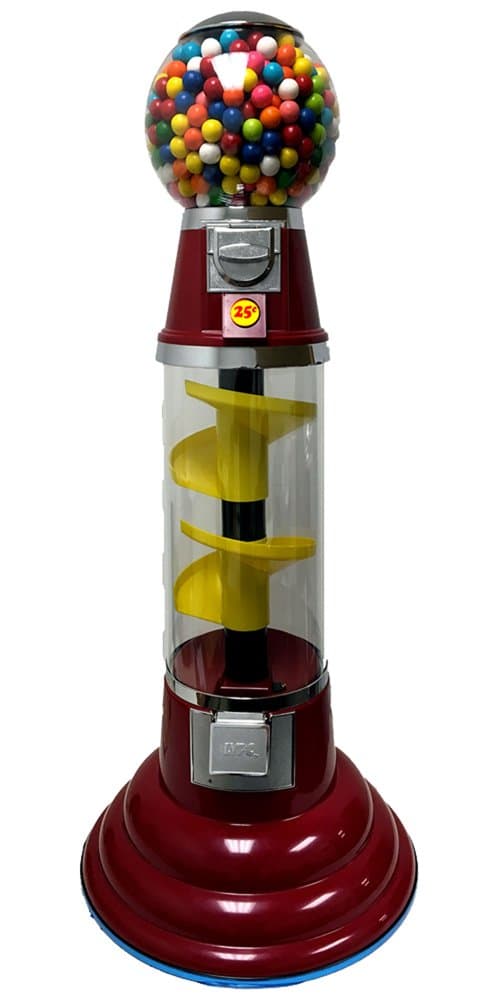 Junior 4 Foot Spin & Drop Spiral Gumball Machine