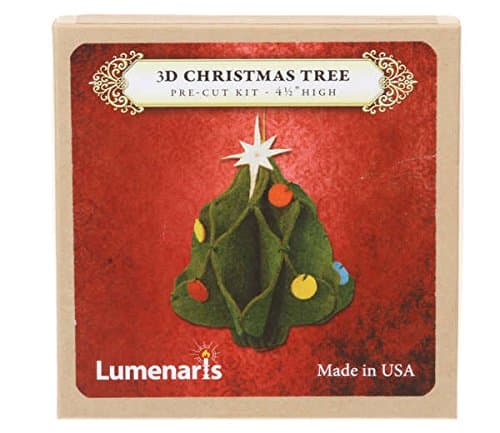 3D Christmas Tree Ornament Pre-Cut Kit (Finished tree is 4.5" High)