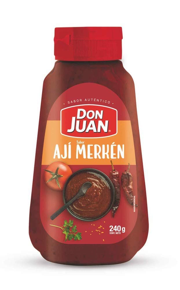 Aji Merken Don Juan From Chile. Classic Chilean Chili Smoked Merquen Sauce. 240 grms (8.5 Oz) Reusable Container