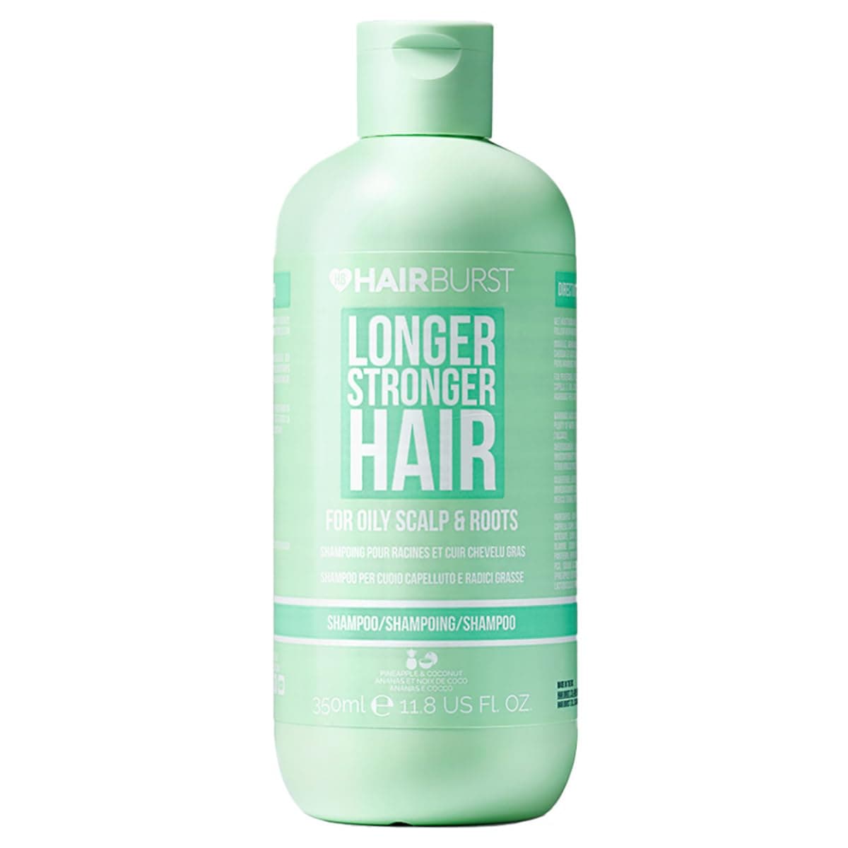 HAIR BURST Shampoo for Oily -Deep Cleansing, Purifying & Hydrating with Tropical Aroma - Promotes Growth, Reduces Loss-Free of SLS, Silicones & Parabens - Made in UK