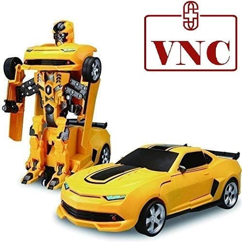 VNC Robot Races Car Toy (Battery Operated) 2 in 1 Transform Car Toy with Bright Lights and Music, ( Colour AS PER Available Stock)