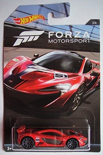 Hot Wheels Forza Motorsport Series Red Mclaren P1 2/6 10 Spoke