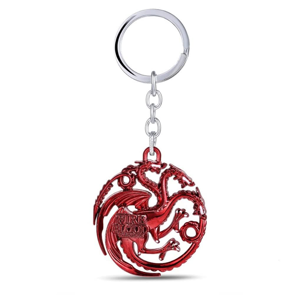 Dragon Key Chain Targaryen Key Chain (Red)