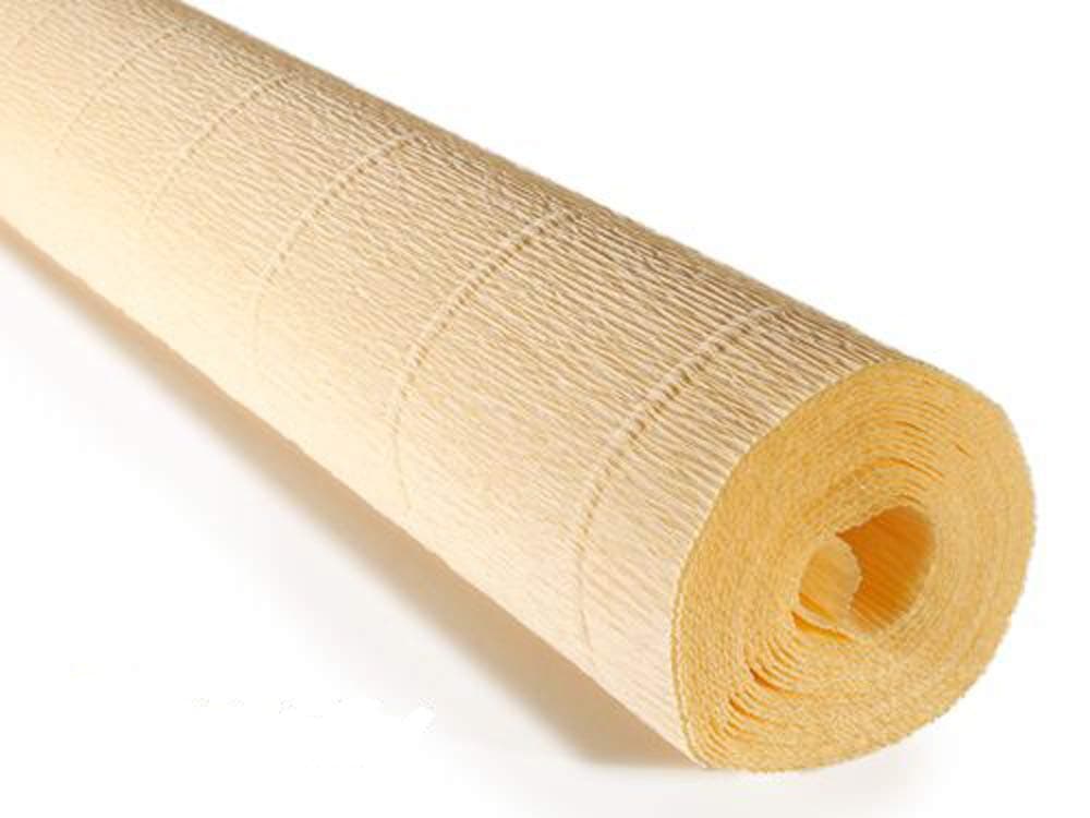 FloristryWarehouse Crepe Paper roll Lite 140g (50 x 250cm) Cream (Shade 977)