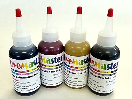 DyeMaster Sublimation Ink, CMYK Combo Pack, 4 oz. (120ml) x 4 bottles