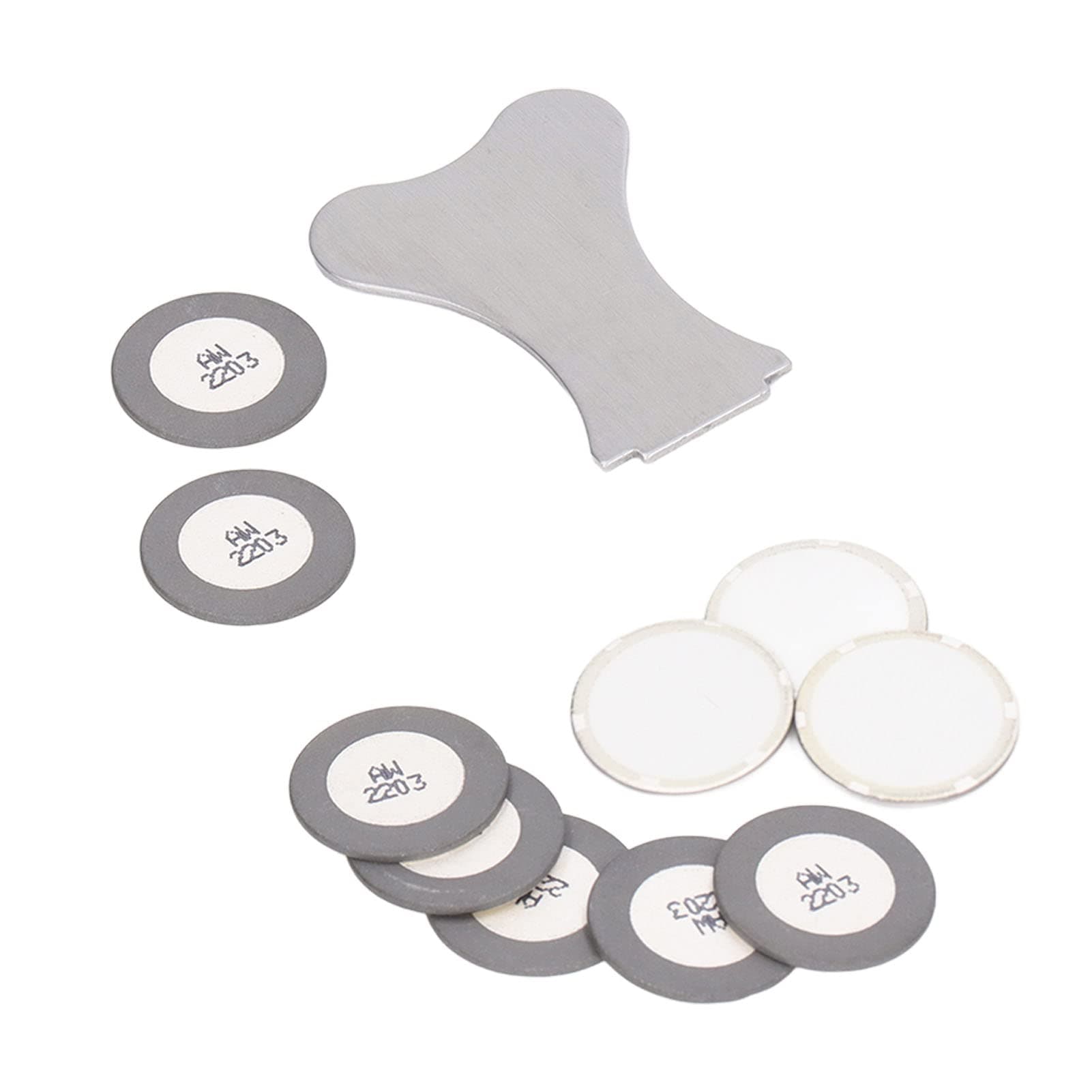 Rankomu 10Pcs Ultrasonic Mist Maker Ceramics Discs, Replacement Pond Fogger Discs 20mm Atomizer Accessory Set Kit for Humidifier
