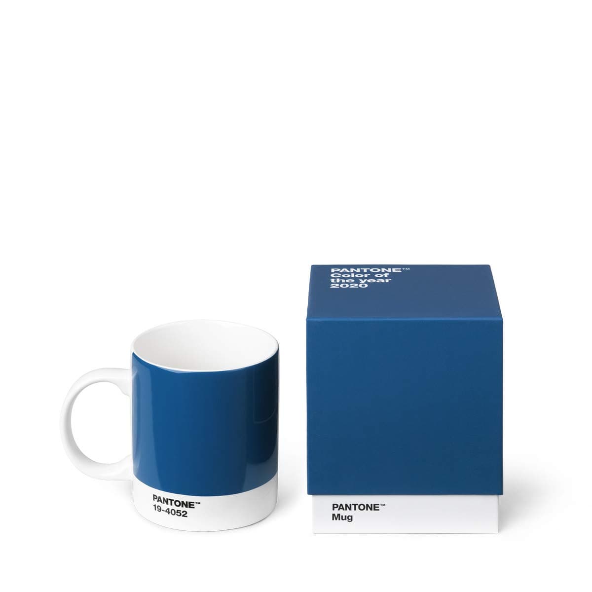 Pantone 101032019 Porcelain Mug + Gift Box, Classic 19-4052 COY20, 375 milliliters, Dark Blue, One Size