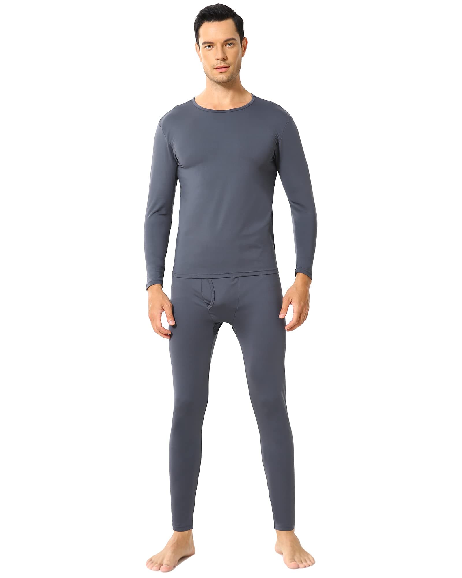 ViCherubThermal Underwear for Men Fleece Lined Long Johns Thermals Top and Bottom Set Base Layer for Cold Weather