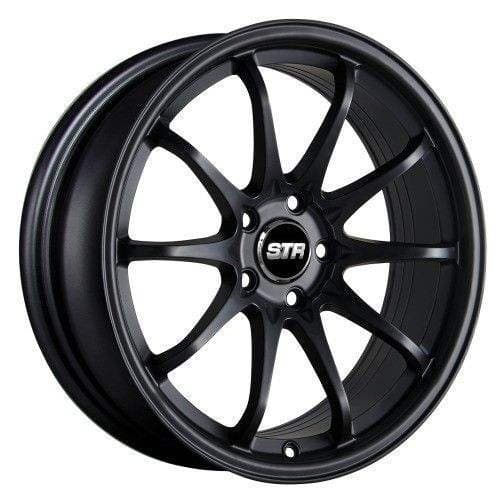 18X9 +30 STR 518 MATTE BLACK WHEEL FIT CUSTOM WHEEL DRILL FOR 5 OR 4 LUG NUTS