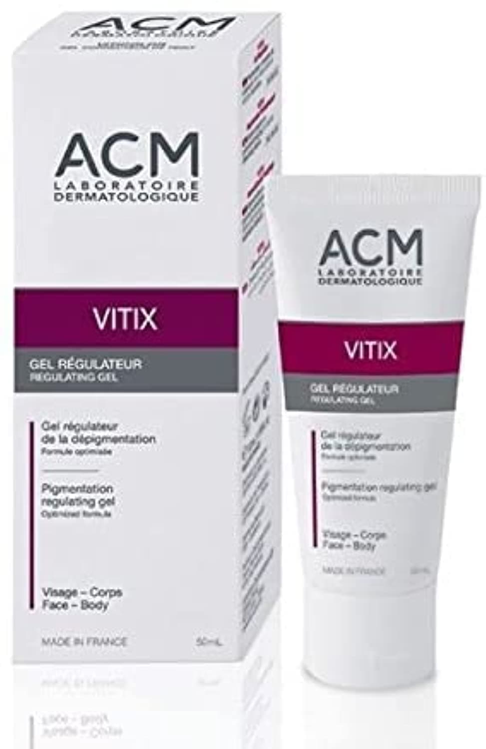 ACM Laboratoire Vitix GEL Repigmentation Vitiligo Skin 1.7 fl oz (50 ml) Vitiliginous Skin Treatment Beauty Skin by Beauty Skin