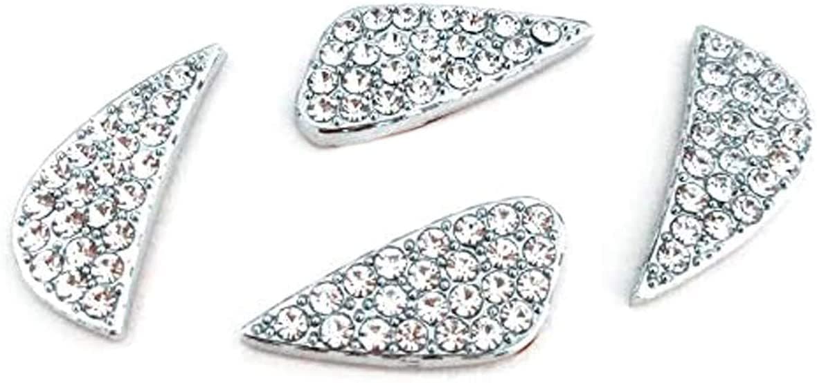 Qawachh Universal Steering Crystal Caps Compatible for Hyundai Cars - Circle Ring Center Interior Decorations