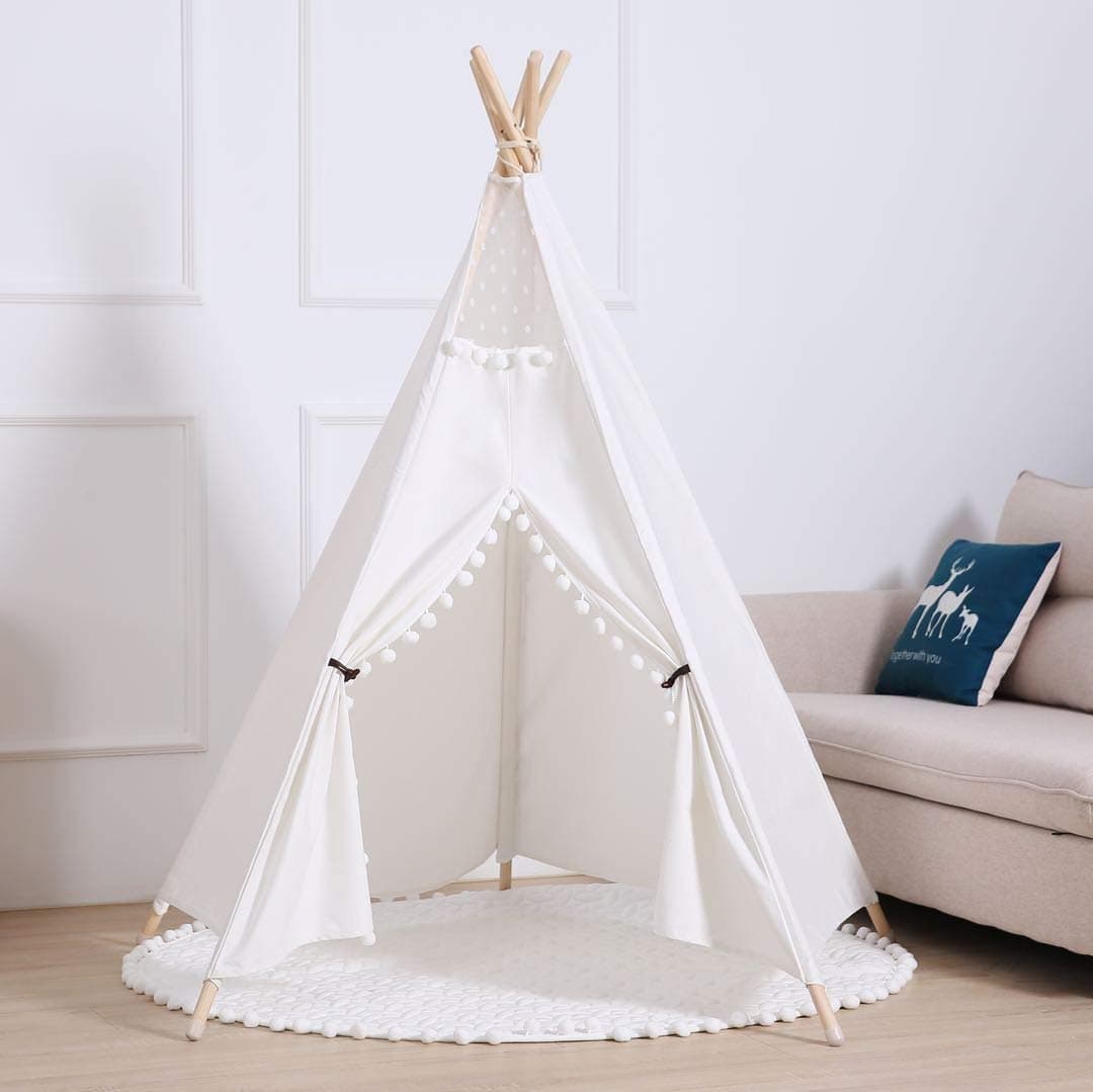 little doveKids Teepee Children Play Tent (with Floor Mat)