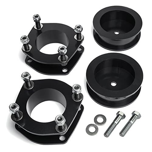 Heavy Metal Suspensions - Fits Jeep WK XK 2" Front Strut Spacers + 2" Rear Spring Spacers | High Strength Carbon Steel Lift Kit
