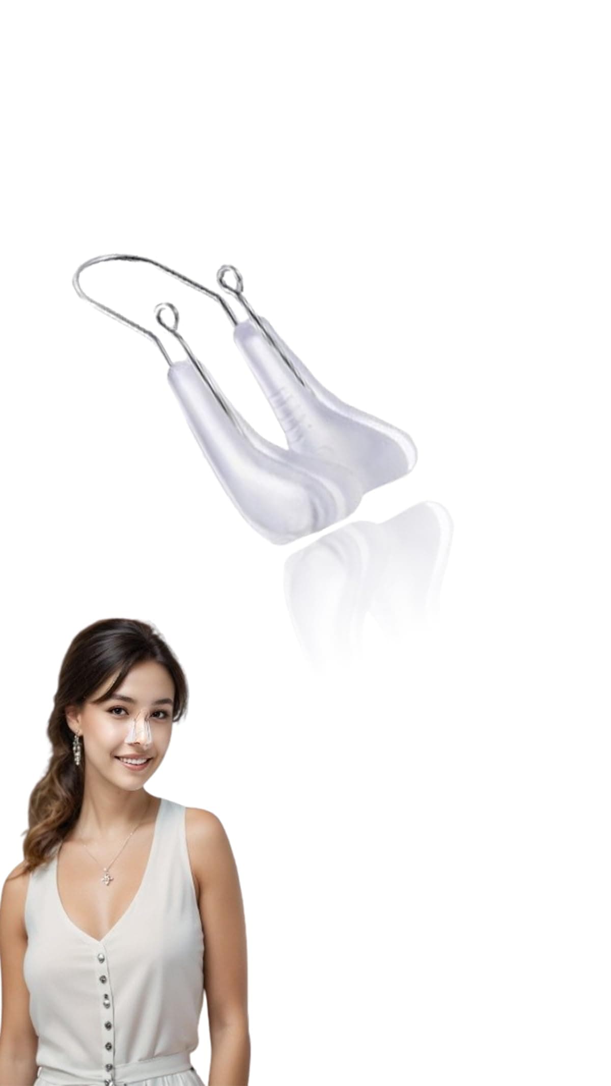 Nose Shaper Clip, Nose Beauty Up Lifting Tool, Pain-Free Rhinoplasty Device, Soft Safety Silicone Rhinoplasty Nose Bridge Straightener Corrector Slimming Device for Wide Crooked Nose Women And Men