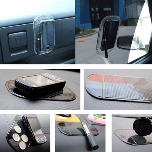 BLACK Magic Anti-slip Non-slip Dash Mat Dashboard Sticky Pad Mat Car Adhesive Mat for iPhone Cellphone Coin Car Mount Holder Mat