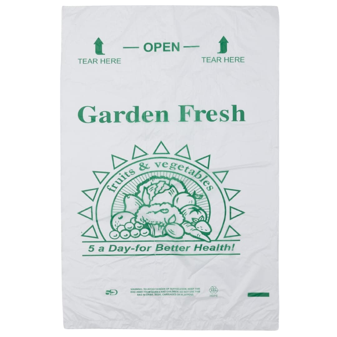 AssurePak Clear Produce Roll - 3500 Bags - 10"x15" – HDPE - 11 Microns - for Grocery, Food Storage, Reusable Produce, Small Business, Kitchen Use, Organization, Lightweight Packaging