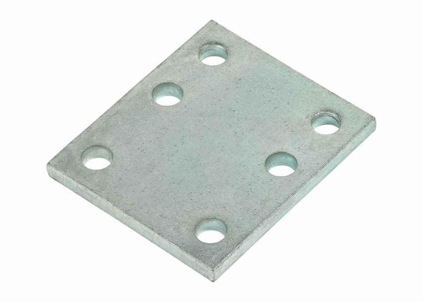 4 Inch Zinc Plated Steel Adjustable Drop Plate - Fits between Towbar Bracket & Tow Ball