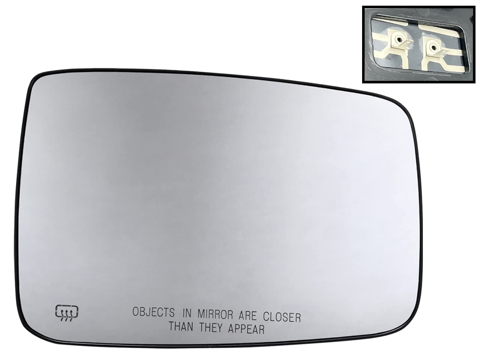 APA Replacement Power Heated Mirror Glass with Base for 2010-2021 RAM 1500 2010-2018 RAM 2500 Passenger Right Side 68050298AA CH1325117