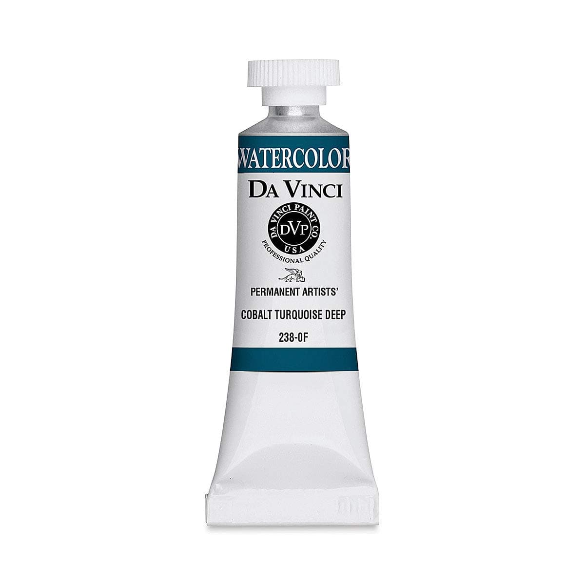 Da Vinci Artists' Permanent Watercolor - Cobalt Turquoise Deep, 15 ml Tube