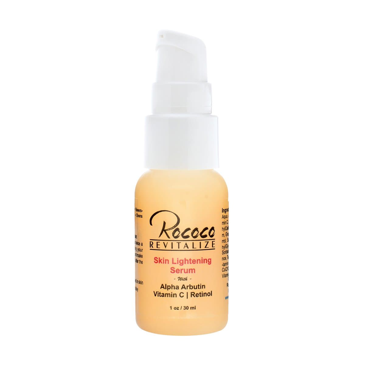 RococoLife Skin Lightening Serum with Alpha Arbutin Vitamin C Retinol - 1oz