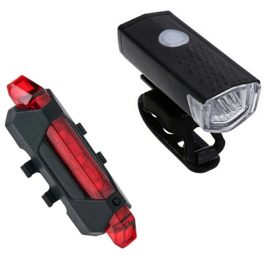 Combo of Rechargeable Head Cycle Light and Cycle Tail Light (3 Modes) Cycle Light led for Bicycle