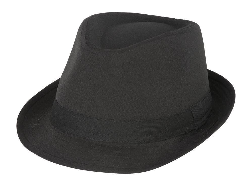 New Plain Classic Fedora Fashion Cap Hat - Black
