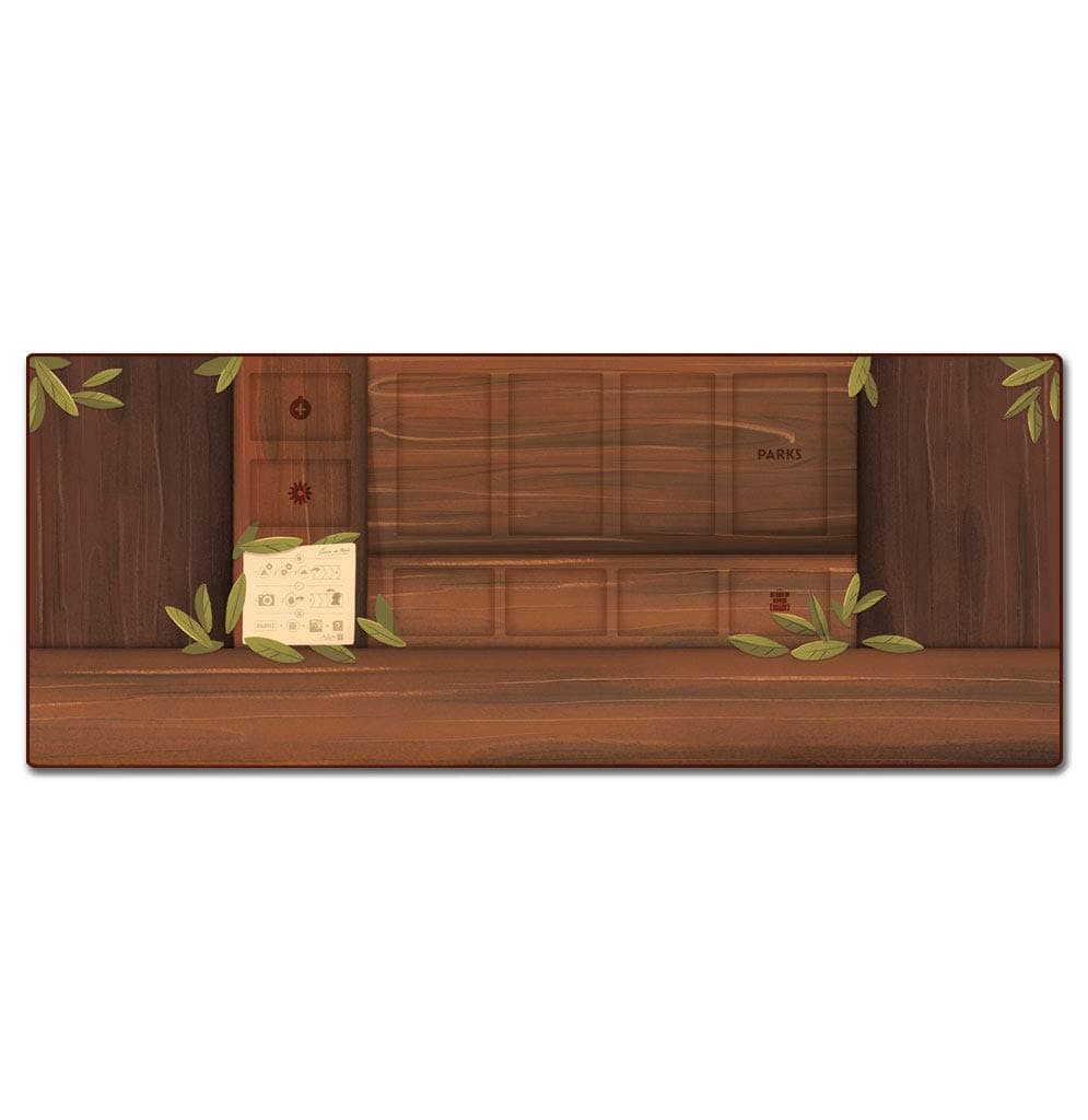 Parks Neoprene Playmat: Protect Your Game and Play Outside or at a Restaurant (Includes Storage tub). Campatible with Parks First Edition only.