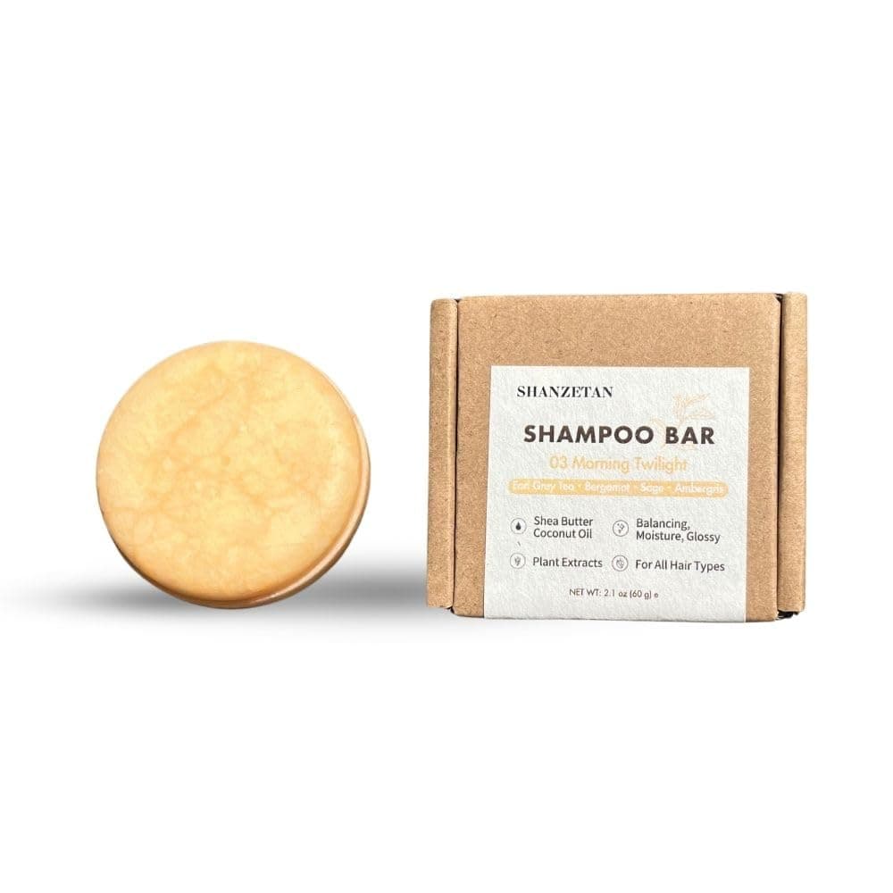 Morning Twilight Shampoo Bar | Caffeine Infused, pH-Balanced, SLS-Free | Citrus Oud Awakening | Sustainable Haircare | 60g[Amazon-developed Certification] Compact by Design