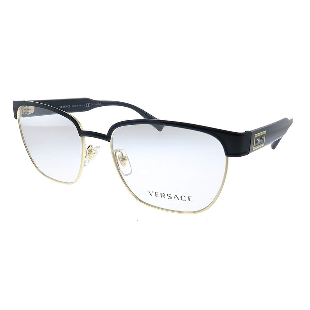 VE 1264 1436_5 Matte Black Gold Metal Oval Eyeglasses 54mm