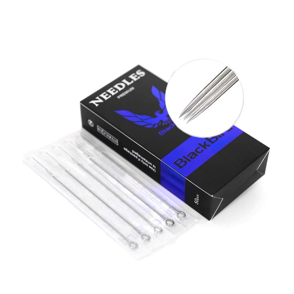 Tattoo Needles 7RL, Ahat Tattoo Needles 7 Round Liner Disposable & Sterilized for Tattoo Machine Tattoo Kits Tattoo Supplies- 50PCs