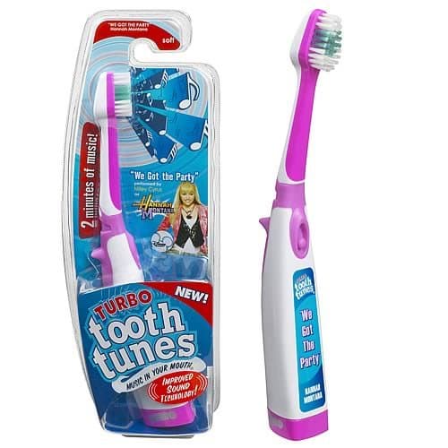 Turbo Tooth Tunes Battery Powered Toothbrush, Hannah Montana"We Got the Party"