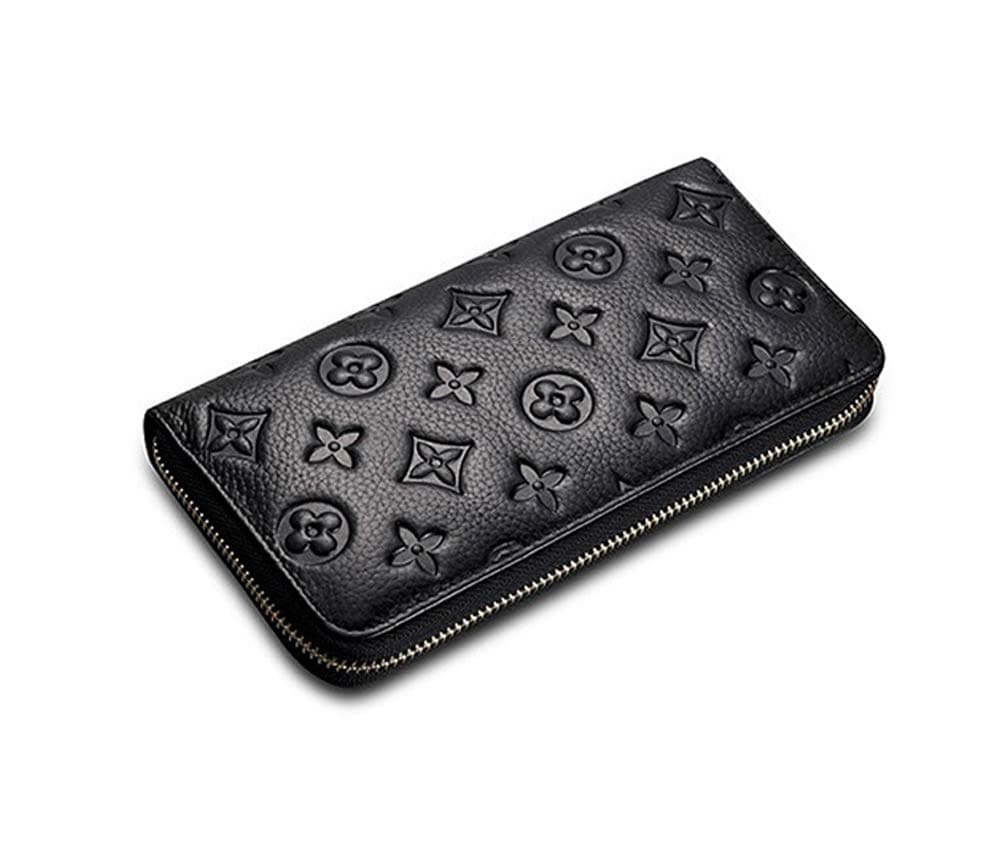 Women RFID Blocking Wallet Leather Card Holder Large Capacity Clutch Ladies Long Wallet