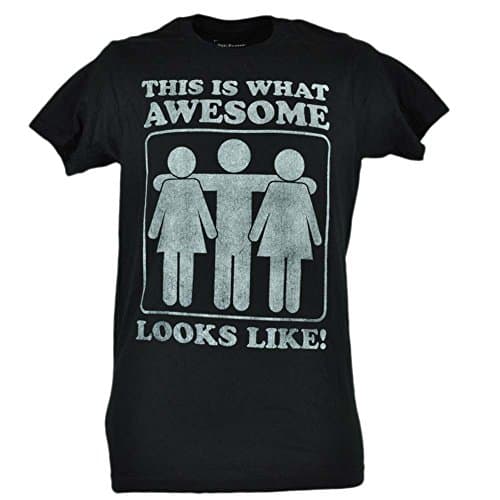 This Is What Awesome Looks Like Men Women Symbols Distressed Tshirt Tee Small Apparel