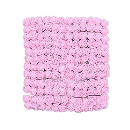 YONGSNOW Mini Foam Rose Heads 288Pcs Artificial Roses Flower Wedding Bridal Bouquet DIY Party Festival Home Decor Wreath Flower (Light Pink)