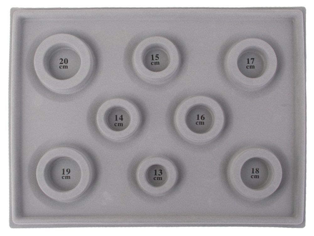 Qingsi 1 Pcs Bead Design Board Bracelet Design Board Flocked Bead Board Necklace Beading Jewelry Organizer Tray DIY Jewelry Making Tray