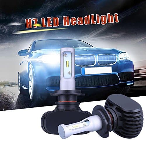 H7 Car LED Healight Bulbs 8000LM 6000K 50W Powerful Bulb Conversion Kit Replace for Halogen or HID