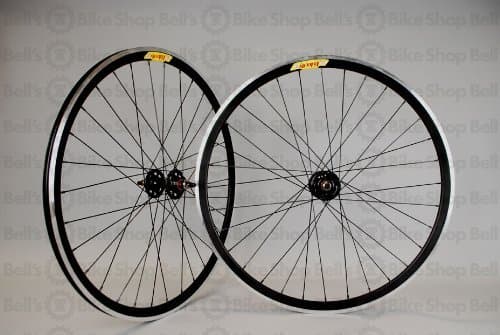 Velocity/Origin8 Deep-V Wheel Set, 700c, Fx/Fw, MSW, Black