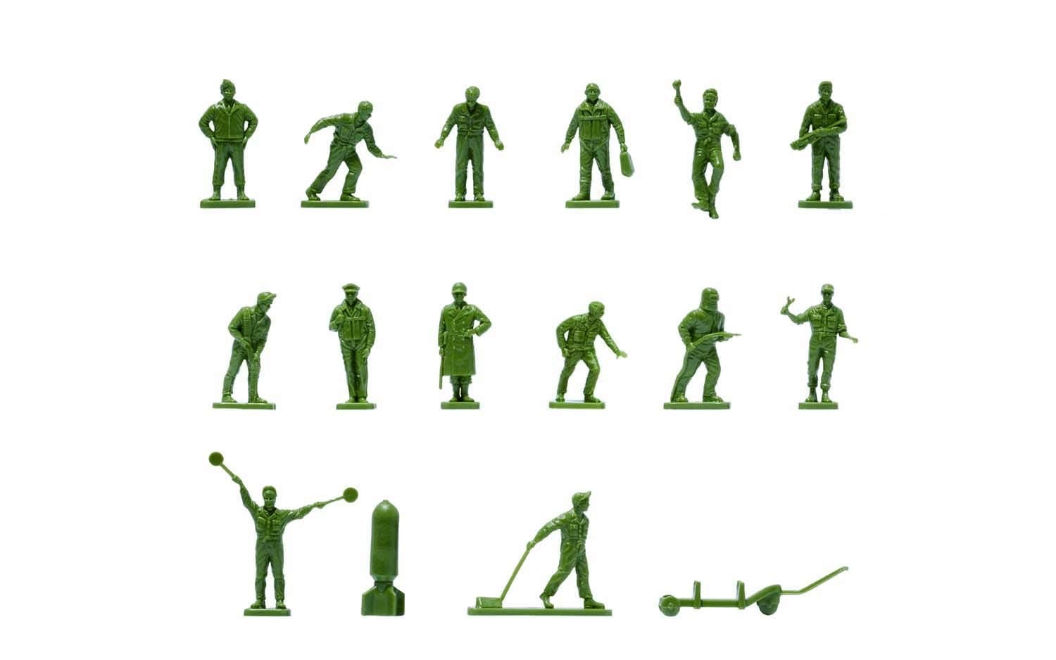 Airfix Vintage Classics WWII USAAF Personnel 1:76 Military Plastic Model Figures A00748V