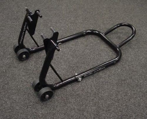 OxfordBLACK MOTORCYCLE PADDOCK STAND FRONT