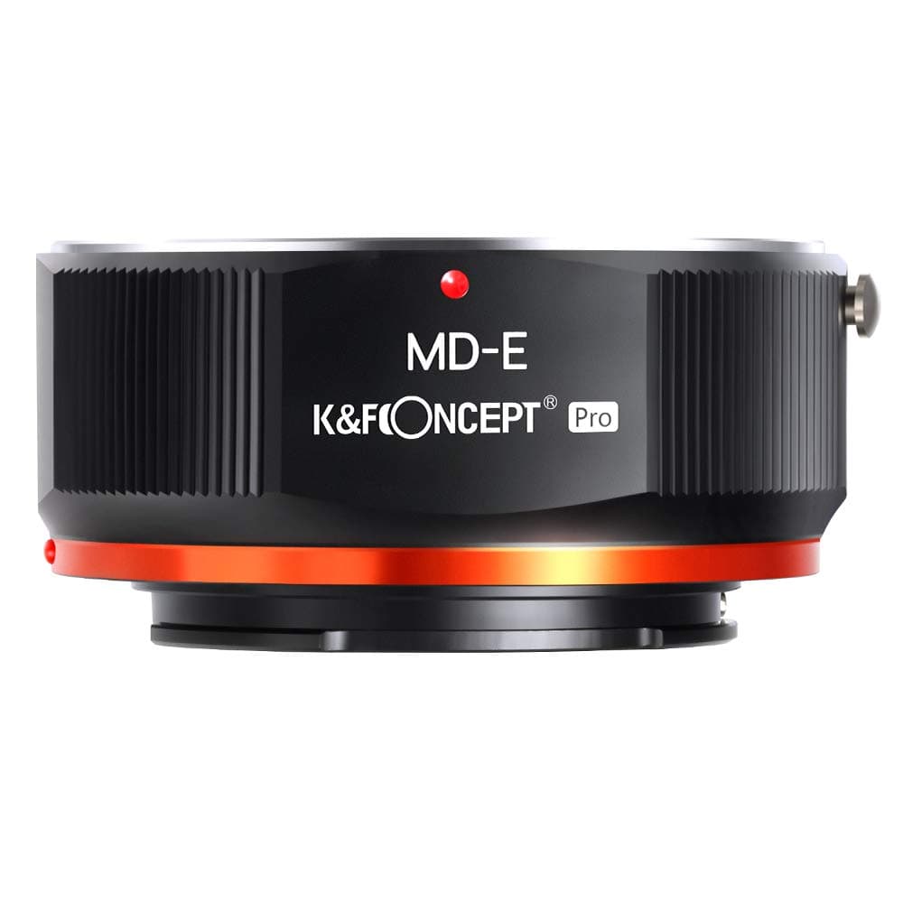 K&F Concept MD to NEX Lens Mount Adapter for Minolta MD MC Mount Lens to NEX E Mount Mirrorless Cameras with Matting Varnish Design for Sony A6000 A6400 A7II A5100 A7 A7RIII