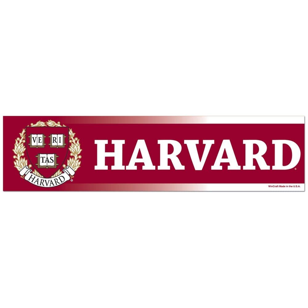 NCAA Harvard College WCR40054013 Bumper Strip, 3" x 12"
