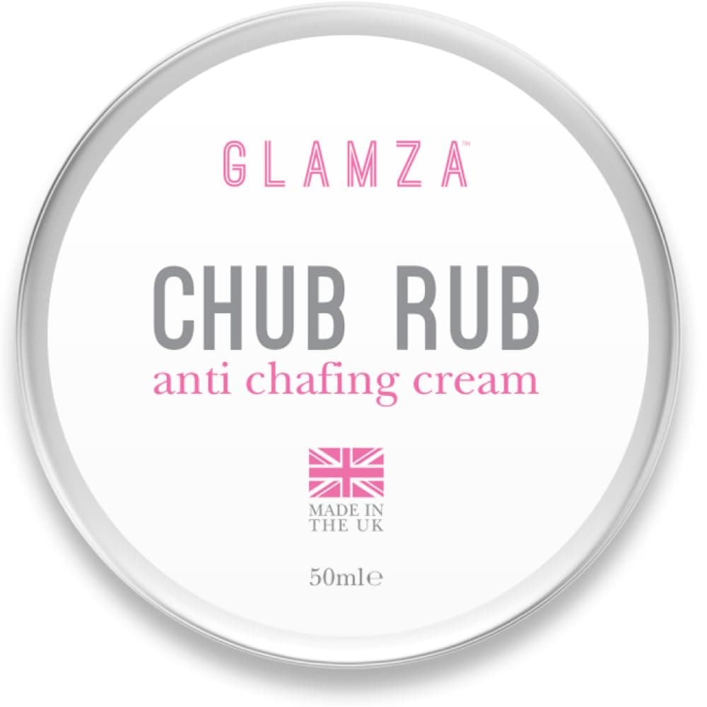 Glamza Chamois Cream Chub Rub’ Anti Chafing Cream for Men & Women - Prevents Chaffing for Cyclists, Runners and More 50ml