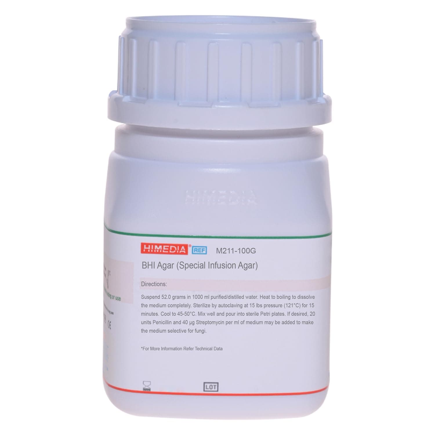 HiMedia M211-100G Special Brain Heart Infusion Agar, 100 g