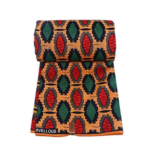 Rancheng 90x110cm African Fabric Retro Pattern Material Fabric Handcraft DIY Sewing Garments Bags Shoes