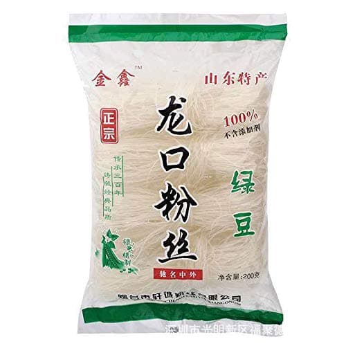 3 pack Longkou Pure Mung Bean Vermicelli (龙口粉丝）, Vermicelli Rice Noodles, Threads Noodle -Vermicelli, 600g