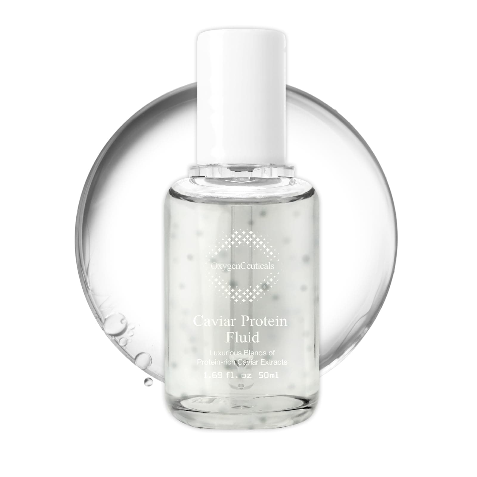 Premium Anti Aging Caviar Protein Fluid, Anti Aging Facial Serum for Face and Neck with Caviar Extracts, High nutrition Serum, Caviar Extracts Serum, 50ml/1.69 oz