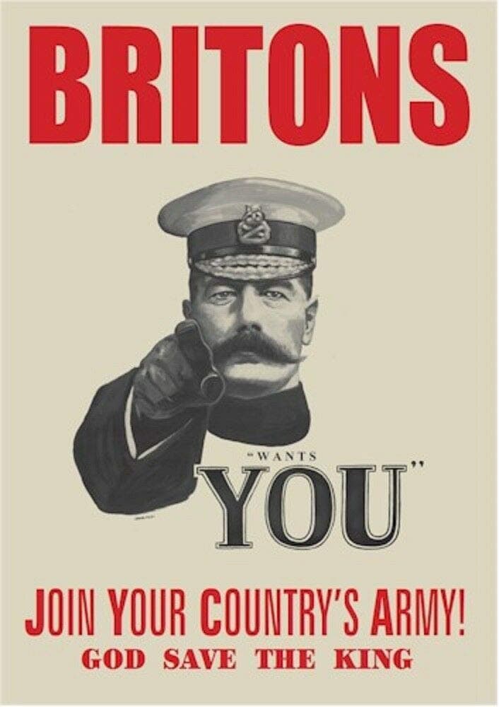Westair World War 1 Lord Kitchener Recruitment Poster - A3