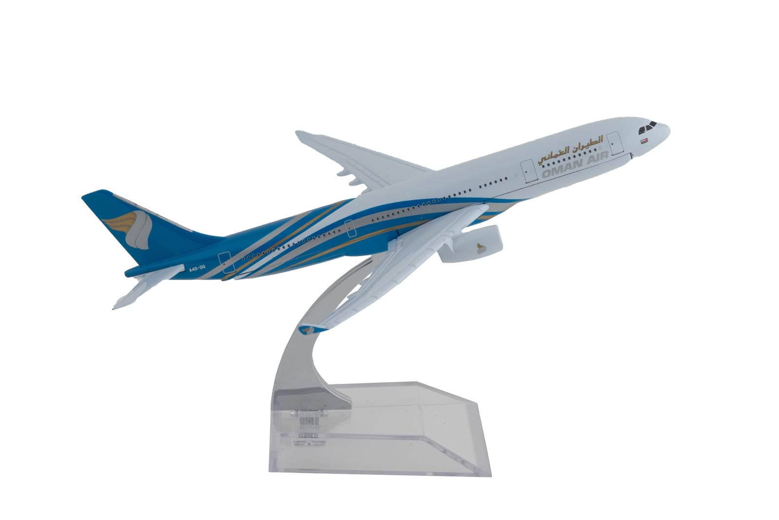 Toytle Oman Airline 16cm DieCast Model with Stand