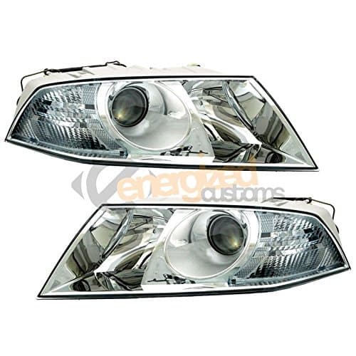 SKODA OCTAVIA MK2 6/2004-6/2009 HEADLIGHTS HEADLAMPS 1 PAIR O/S & N/S